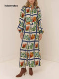 Casual Chic Linen Tie-Waist Maxi Dress - Blue / S